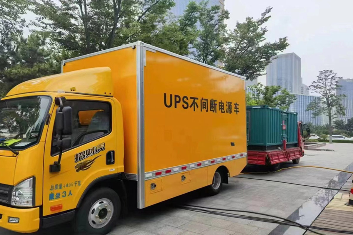 巧家发电机租赁施工现场